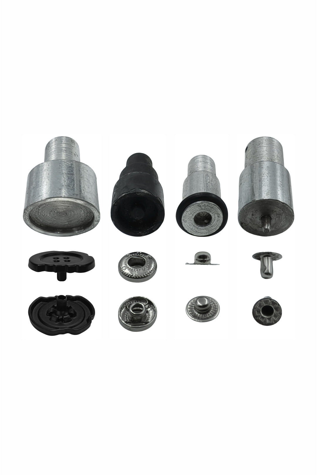 Die Mold Set Easy Tool for Black Designer Uneven 4-Part Snap Button