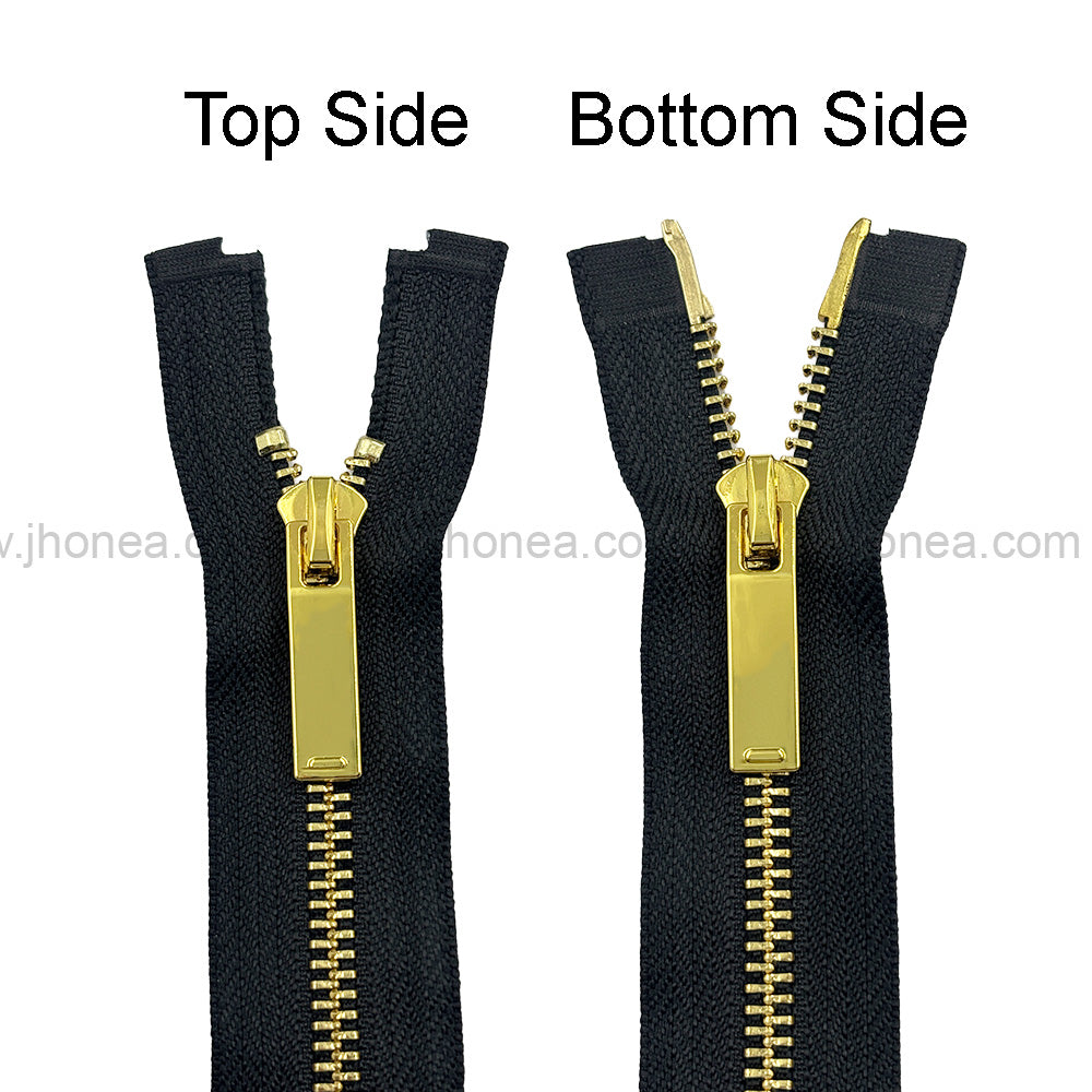 Stylish #5 Two-Way Metal Zipper for Jackets & Dresses