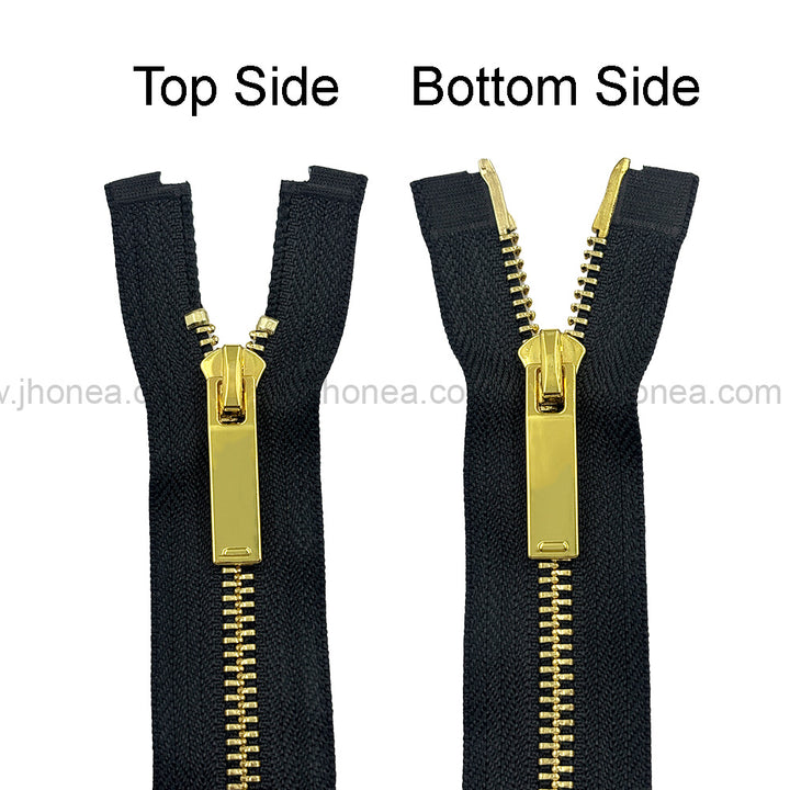 Stylish #5 Two-Way Metal Zipper for Jackets & Dresses