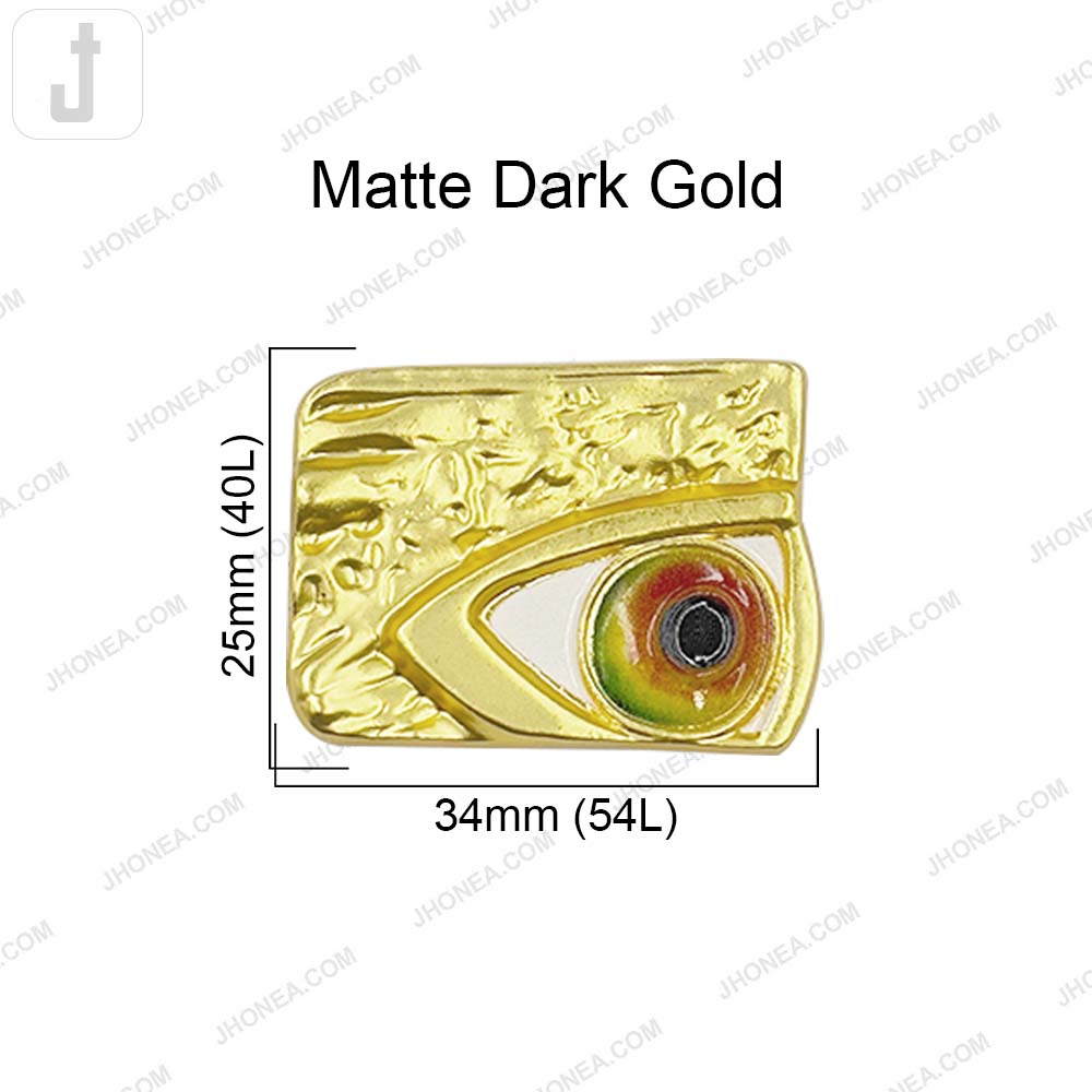 Big Size Eye Double Loop Metal Buttons for Designer Clothing