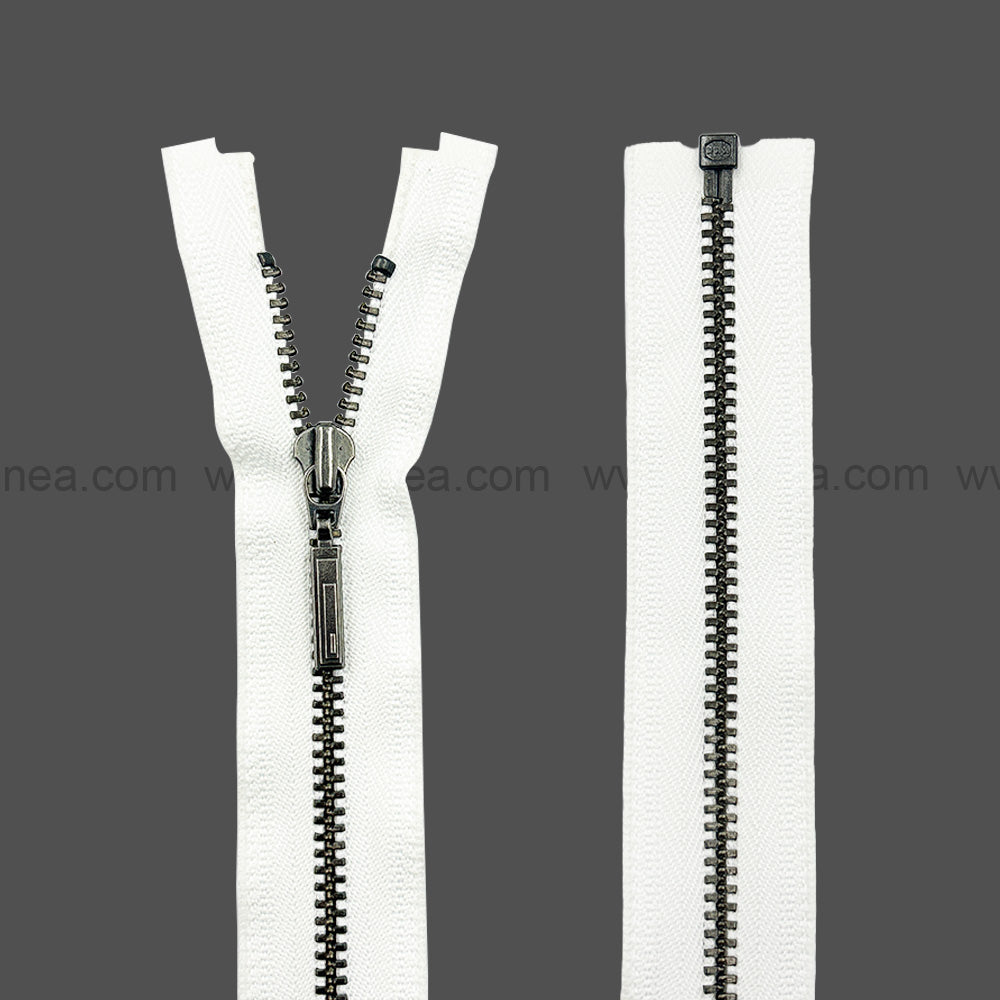 Premium Quality #3 Number Gunmetal Decorative YKK Metal Zipper for Hoodies & Jackets