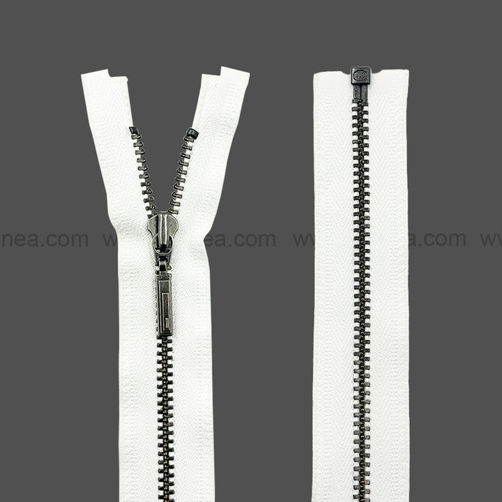Premium Quality #3 Number Gunmetal Decorative YKK Metal Zipper for Hoodies & Jackets