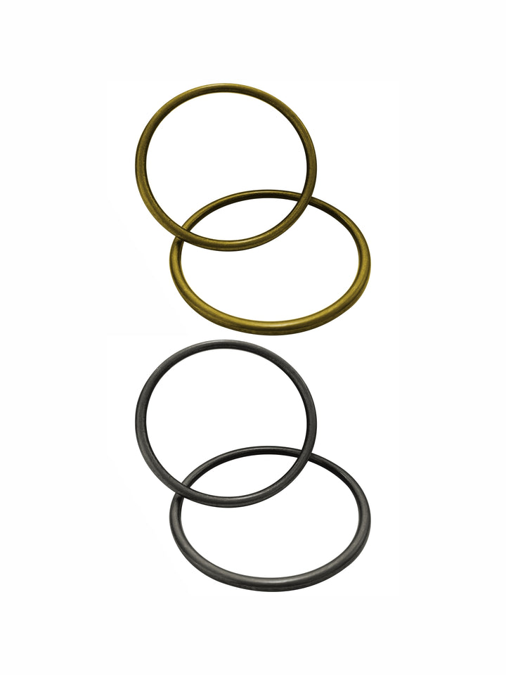 Antique Round Shape 'O' Ring Buckle in Antique Brass/Antique Silver for Clothing & Belts 
