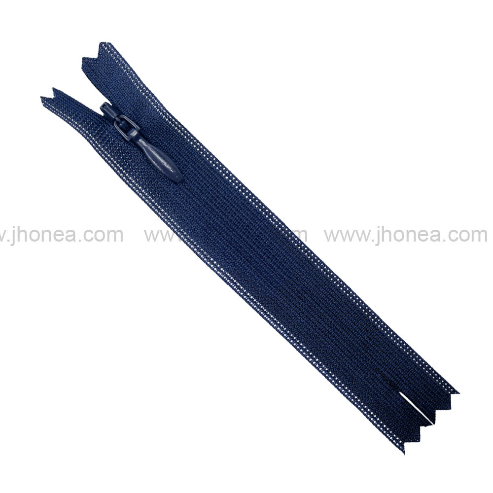 YKK #2 Invisible Closed-End Concealed Zipper 18 Inch Assorted Colors Pack of 60 Pieces