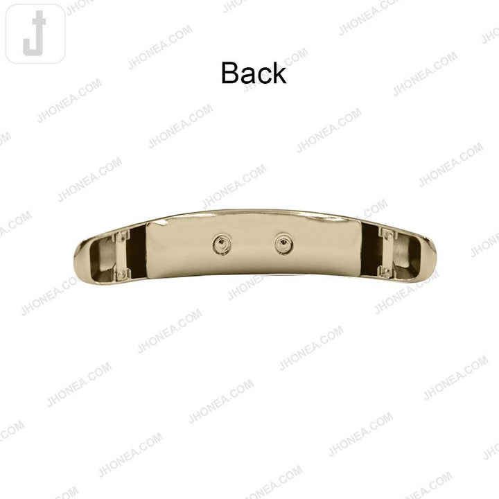 Premium Curved Glossy Finish Metal Handle Buckle for DIY Handbags
