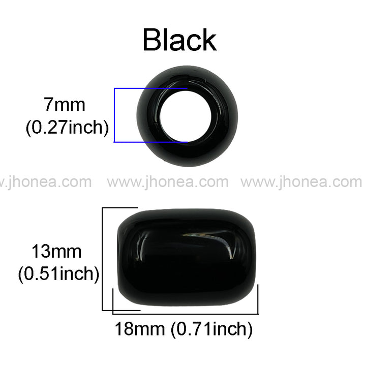Stylish Black and White Polyester Beads for DIY Jewelry Accessories