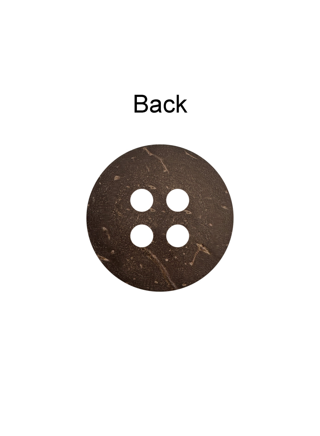 Rough Finish Natural Coco Shell 4 Hole Buttons