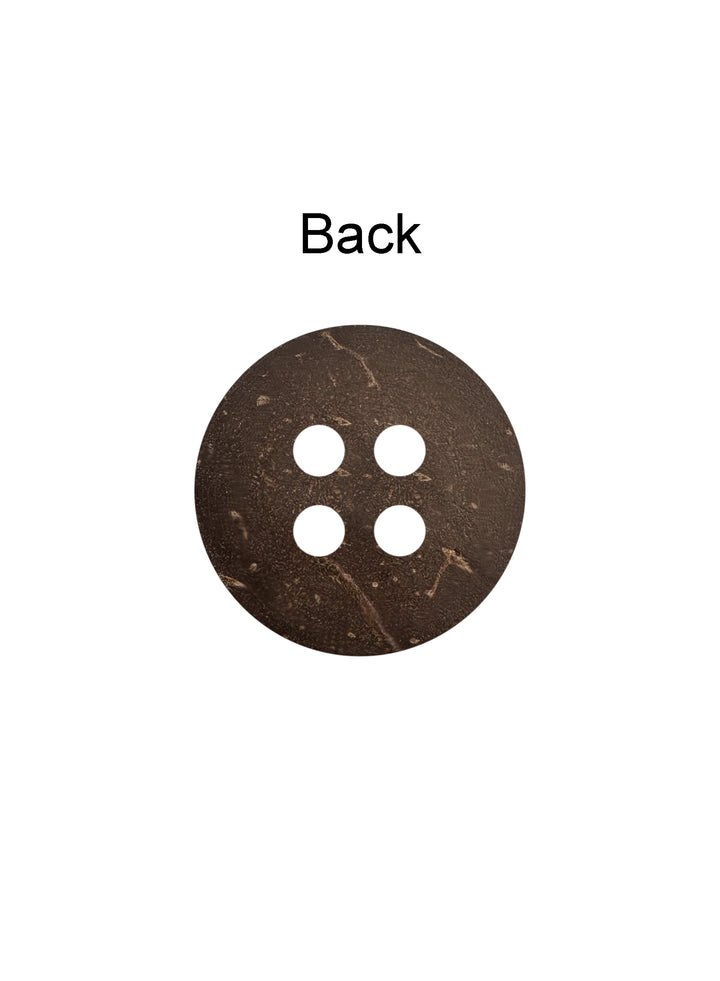 Rough Finish Natural Coco Shell 4 Hole Buttons