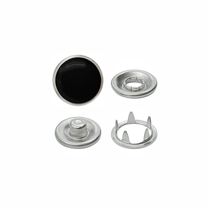4-Part Pearl Press Metal Studs Snap Buttons