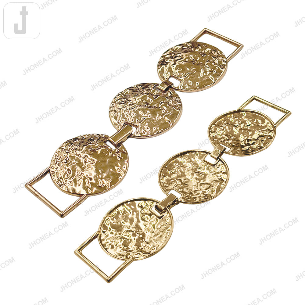 Fashionable Round Textured Metal Belt Buckle