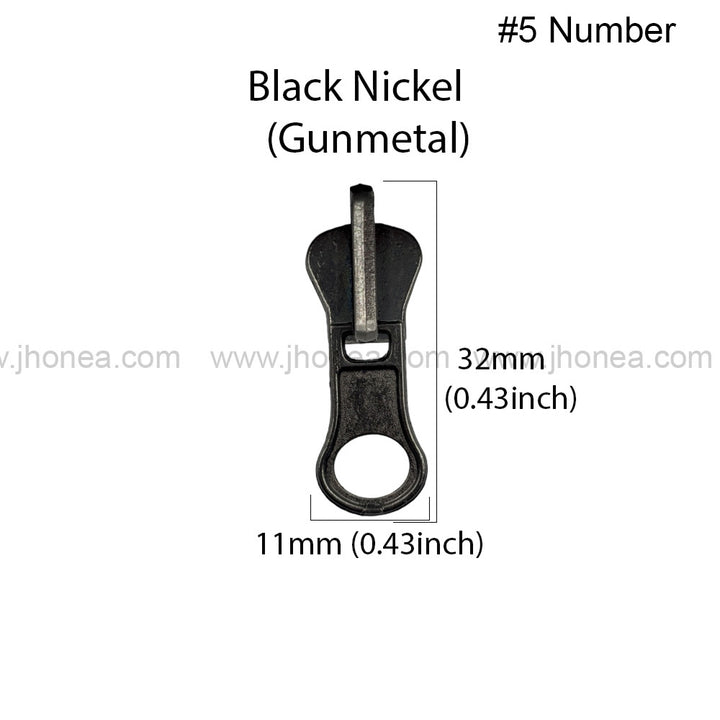 Classic #5 Swivel Handle Metal Zipper Puller