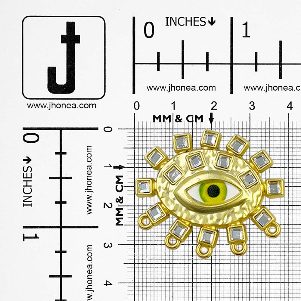 Stylish Eye Motif Metal Brooch Pin for Jackets/Scarves/Dresses