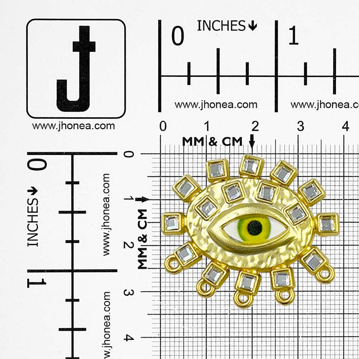 Stylish Eye Motif Metal Brooch Pin for Jackets/Scarves/Dresses