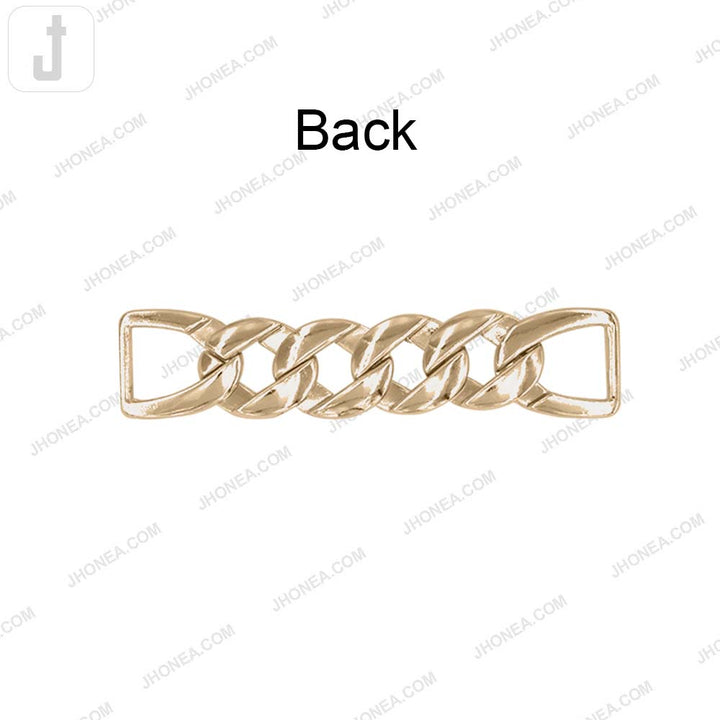 Quality Chain Design Shiny Finish Fashion Belt Buckle Accessory