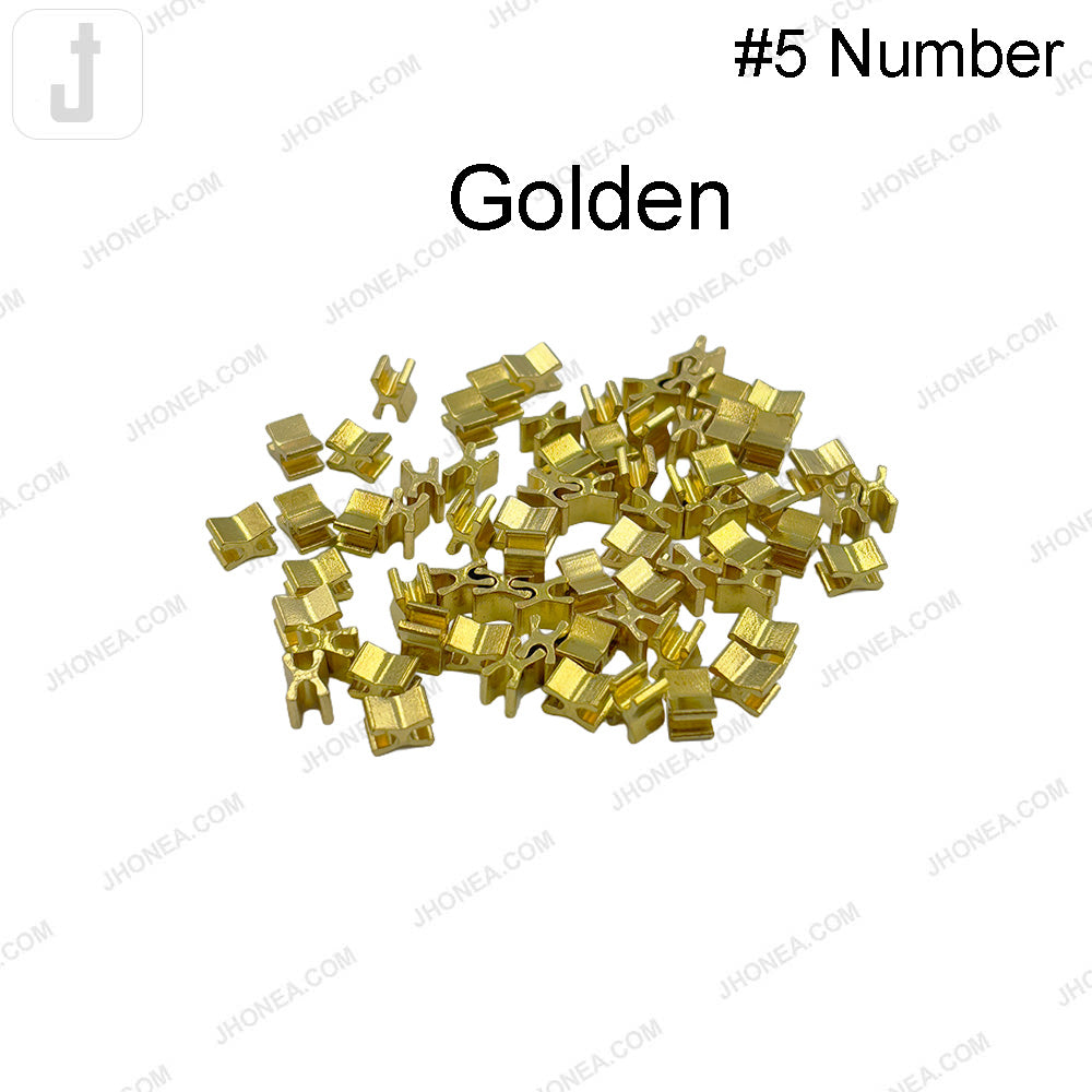 Premium #5 H-Shape Solid Brass Zipper Bottom Stopper