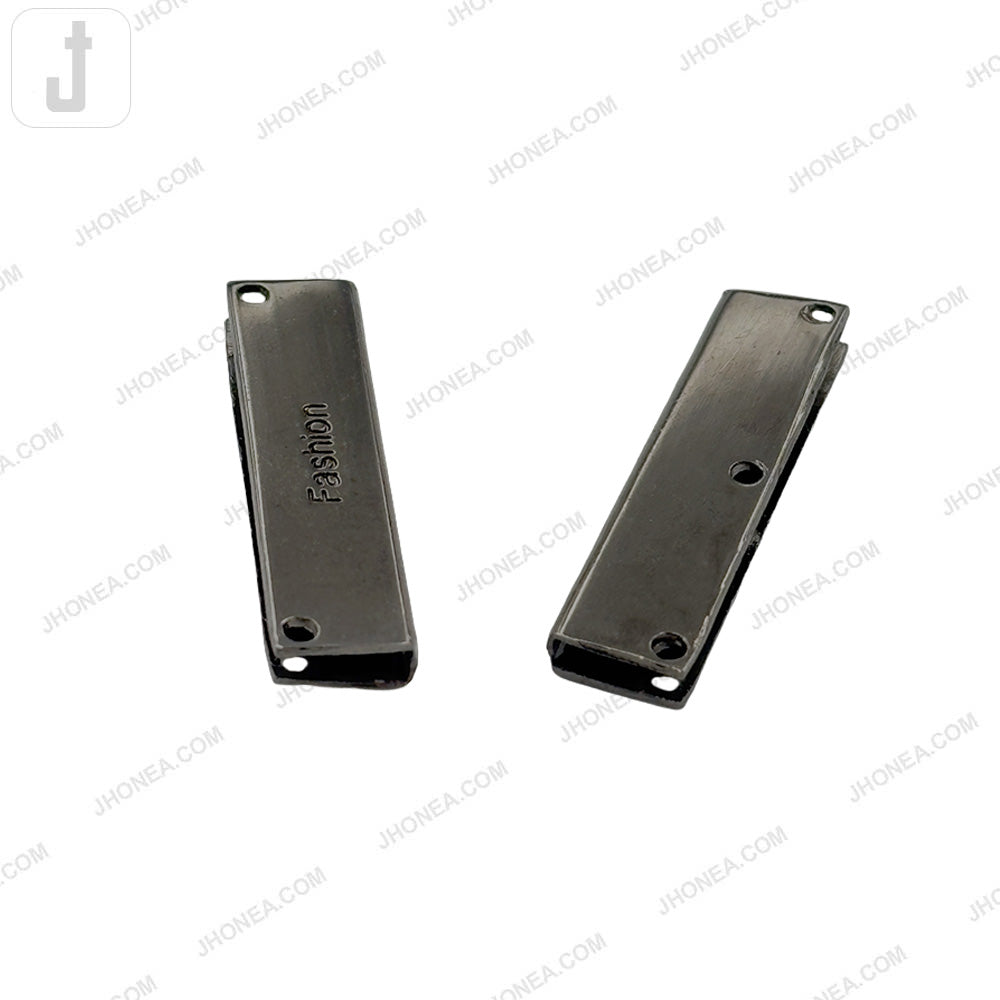 Durable Black Nickel Alloy Fashion Metal Tag for Bags