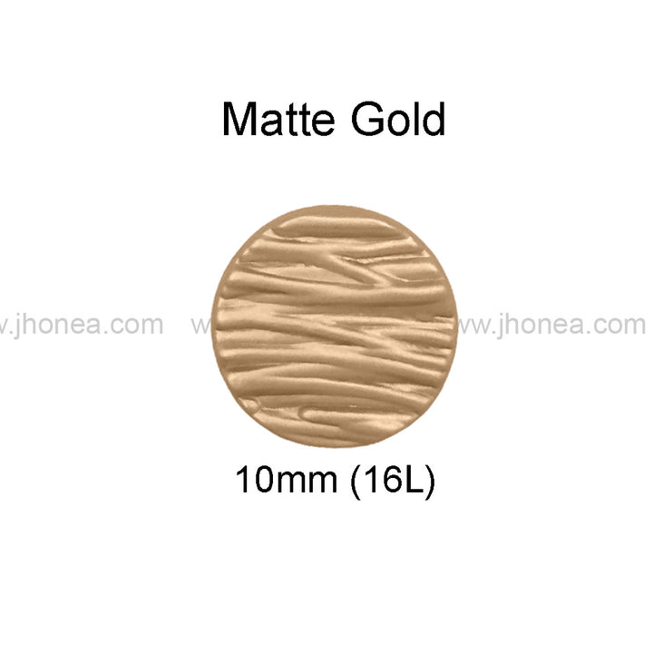 Round Shape Matte Finish Classic Shank Metal Button