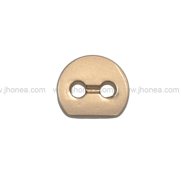 Matte Gold Crescent Shape 2-Hole Metal Button
