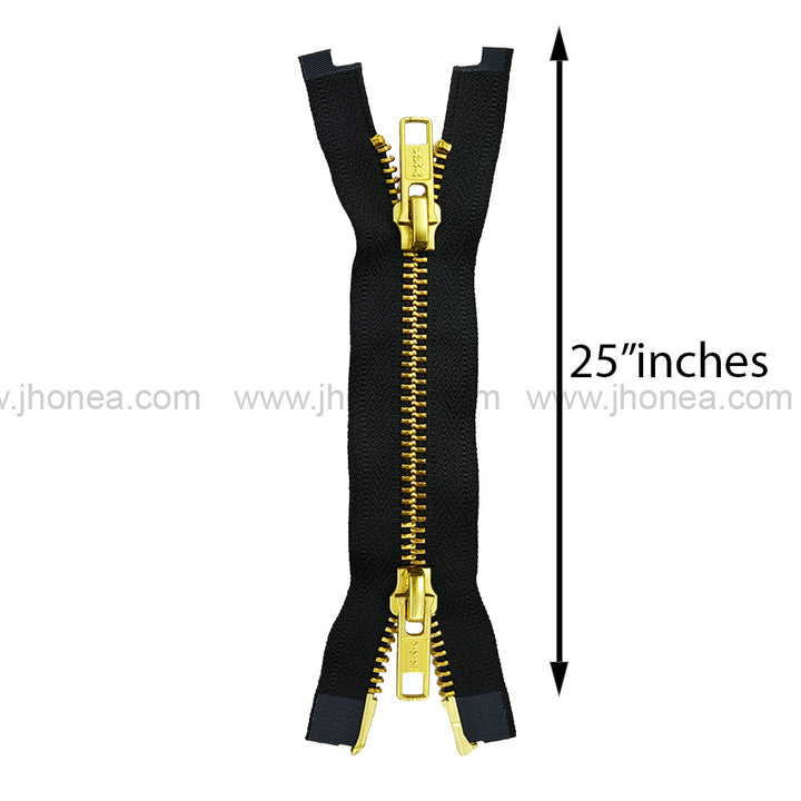 YKK #5 Teeth Premium Two Way Metal Zipper for Jackets
