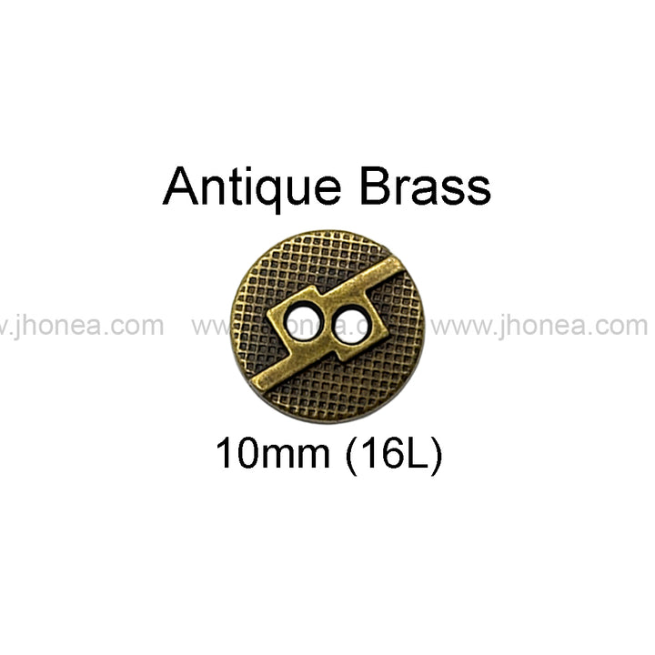 Square 2-Hole Round Shape Unique Surface Finish Shirt Buttons