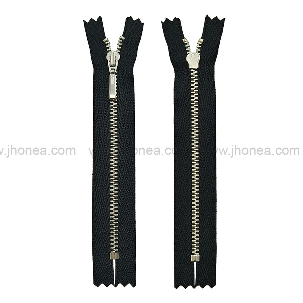 YKK- #3Number Silver Teeth YKK Premium Quality Metal Zipper for Dresses