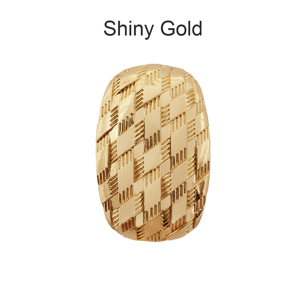 Elegant Shiny Textured Metal Buckle for Fashion Accessories and Clothing