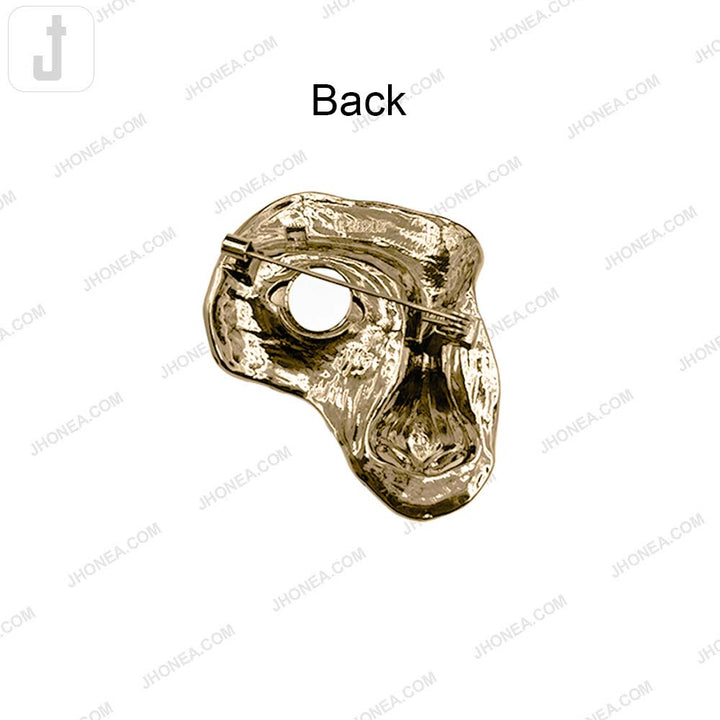 Abstract Evil Eye Face Pin Brooch for Clothing, Jackets and Fashion Accessories