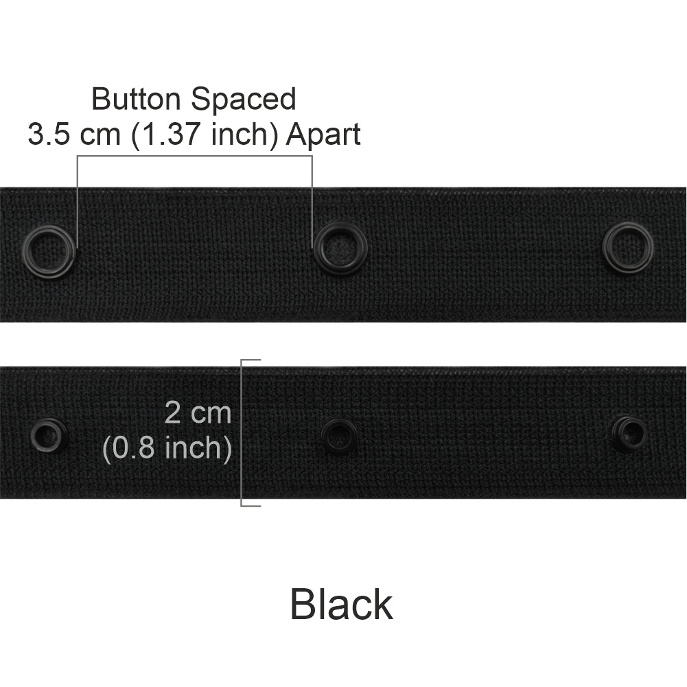 Premium Quality Black YKK Snap Button Tape for Clothing