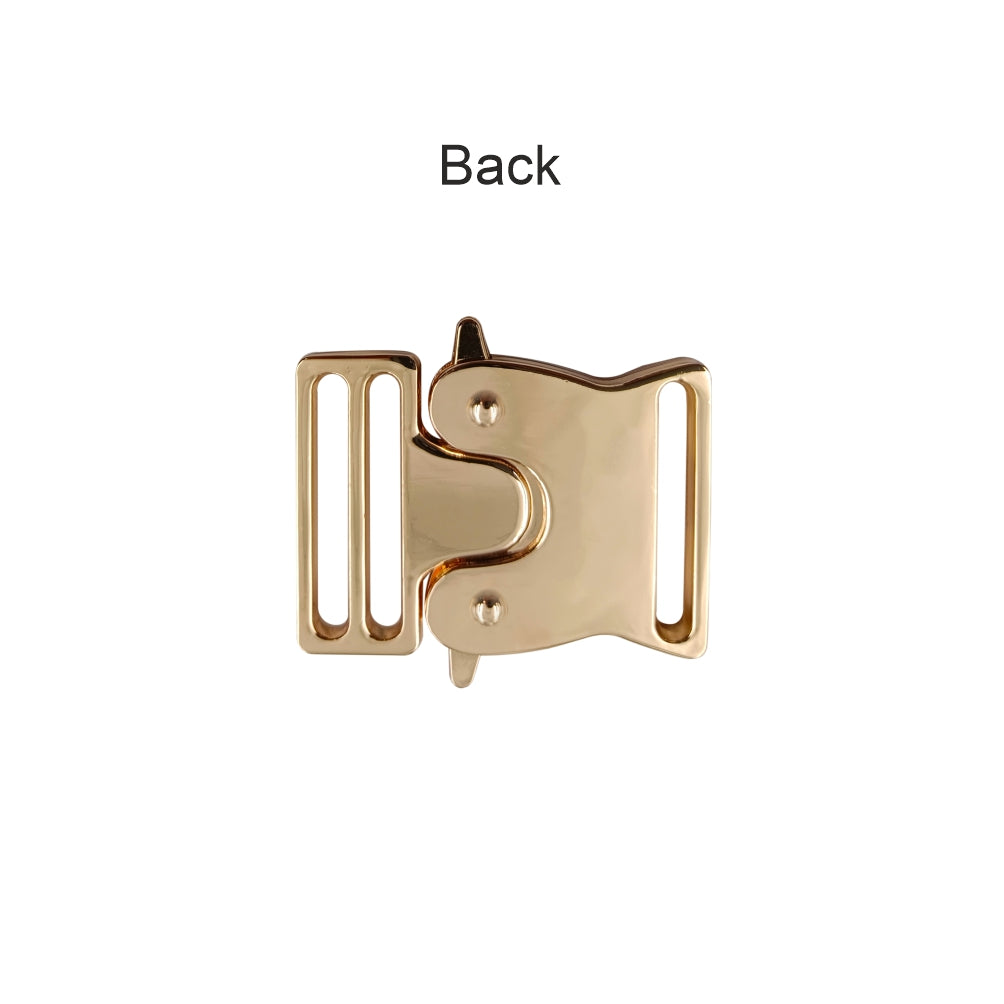 Classic Shiny Luxury Design Rollercoaster Side Release Clasp Buckle