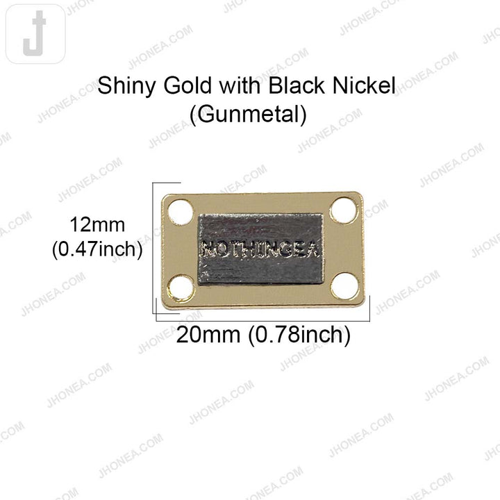 Simple Square Shaped Metal Clothing Accessory for Wallets/Bags
