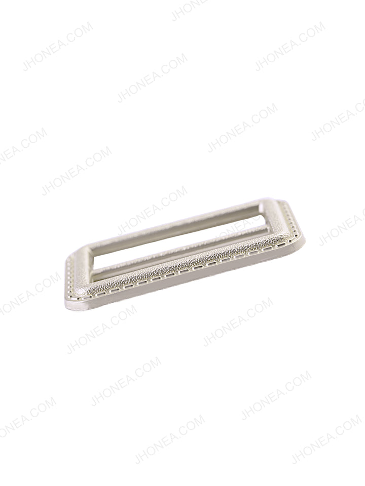 Accented Border Adjustable Webbing Strap Slider Buckle