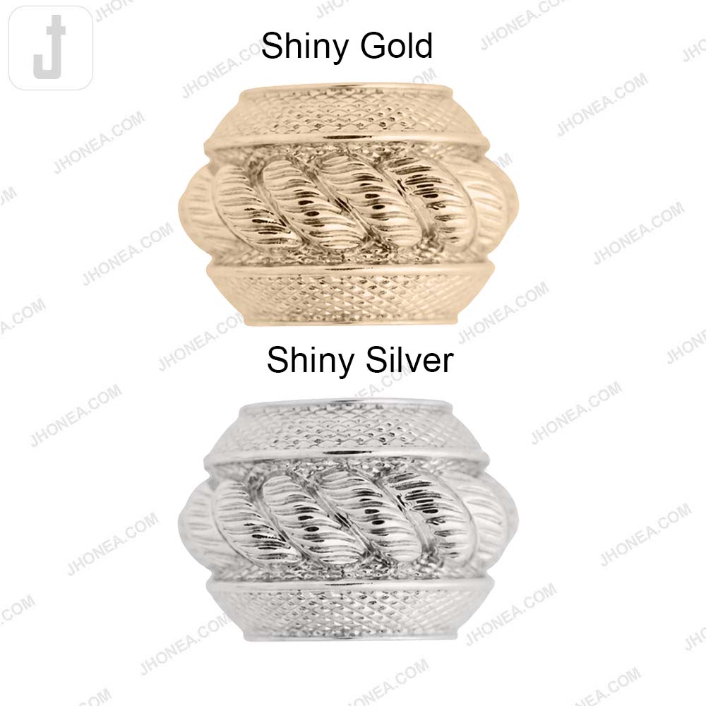 Fancy Shiny Finish Dress Strap Metal Buckle