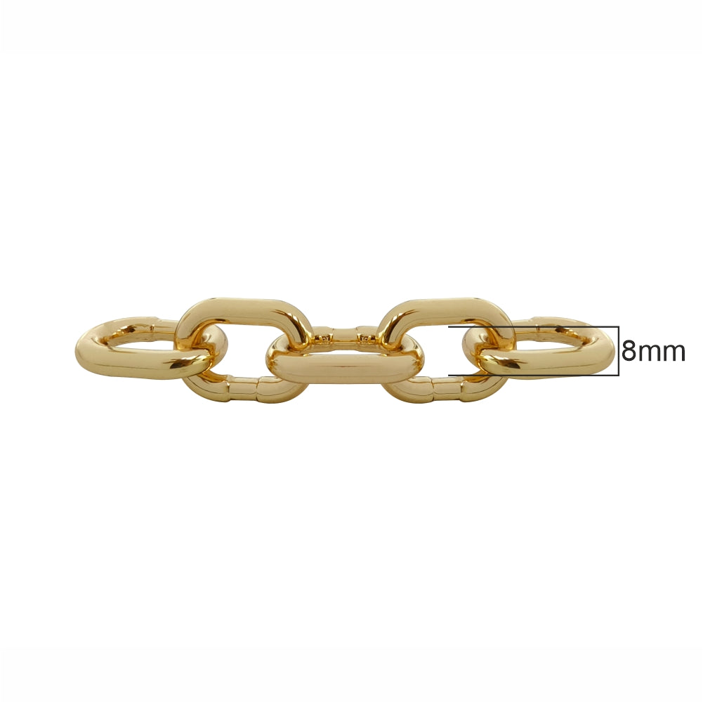 Premium Luxury Shiny Gold Chunky Link Chain Accessory