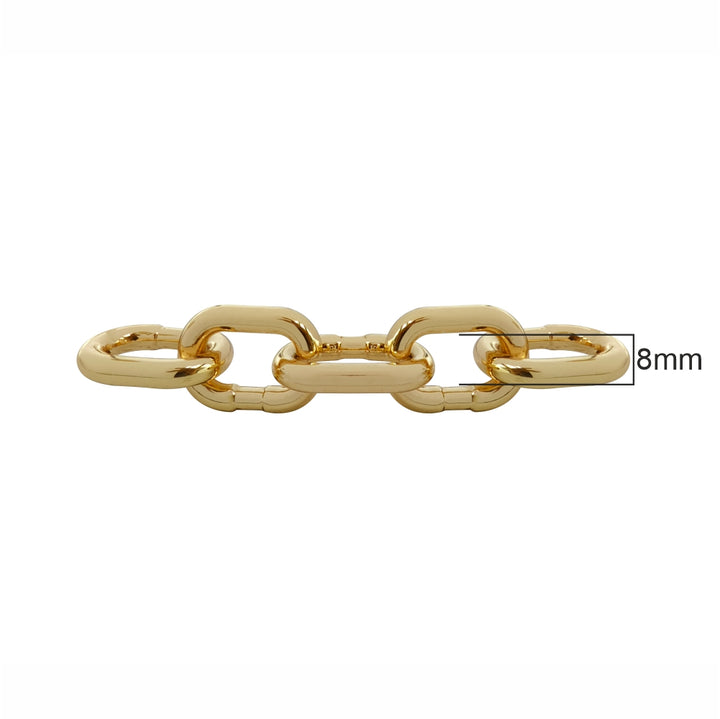 Premium Luxury Shiny Gold Chunky Link Chain Accessory
