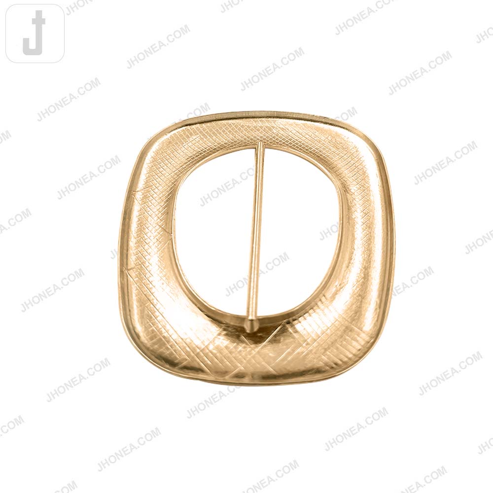 Stylish Shiny Smooth Finish Sliding Metal Belt Buckle