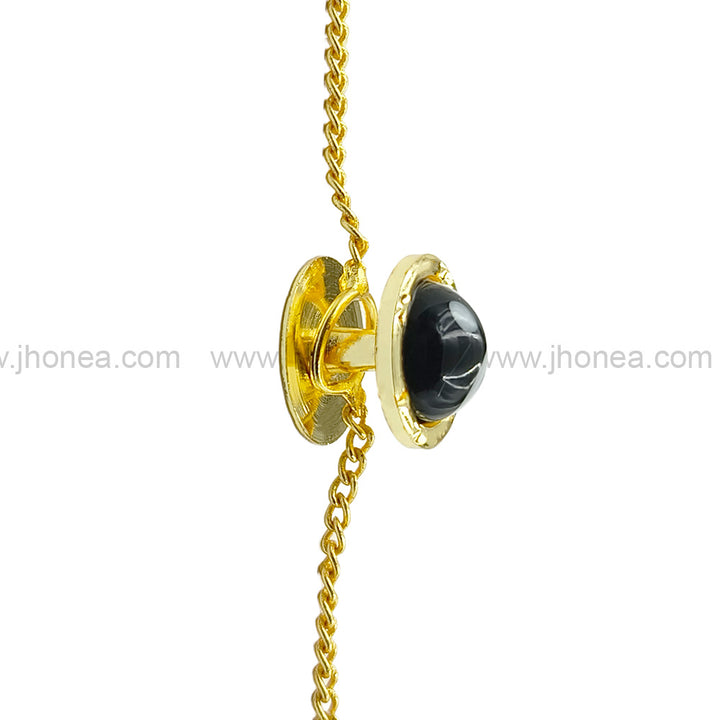 Elegant Yin-Yang Dangling Chain Kurta Buttons