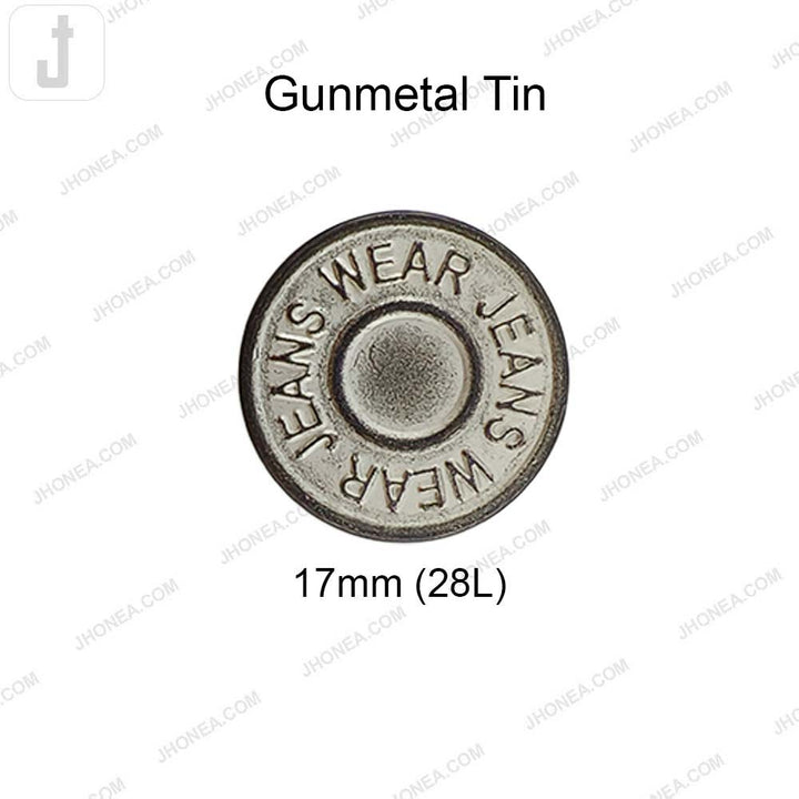 Antique Finish Metal Jeans Button for Denim Garments
