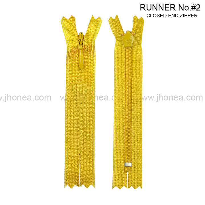 YKK #2 Invisible Closed-End Concealed Zipper 18 Inch Assorted Colors Pack of 60 Pieces