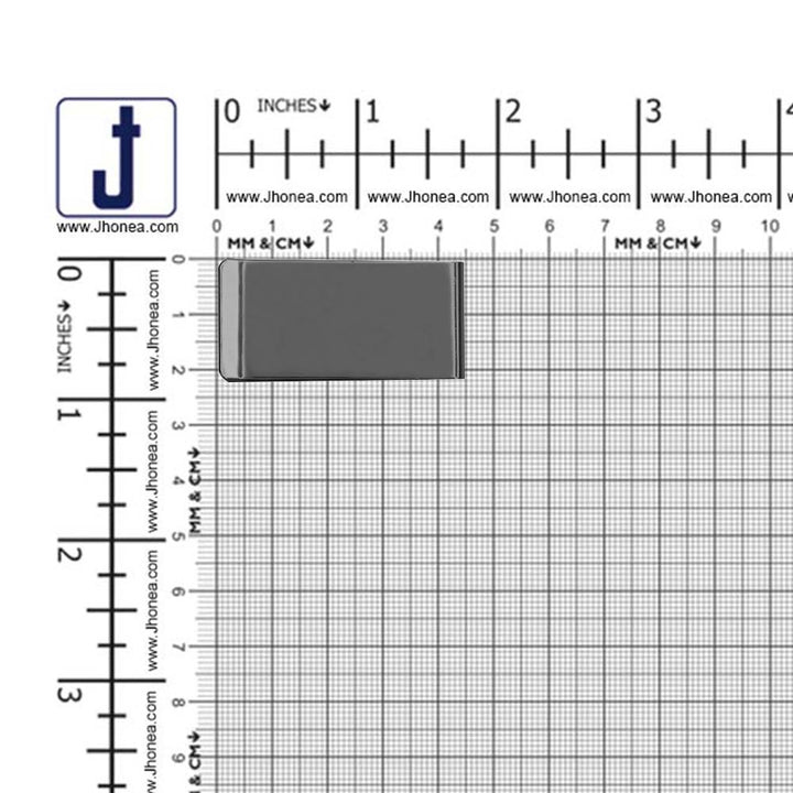 Shiny Finish Designer Rectangular 2 Part Snap Buttons
