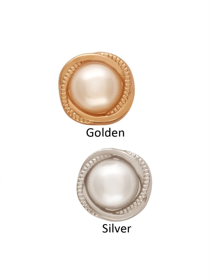 Rounded Square Shape Shiny Pearl Button