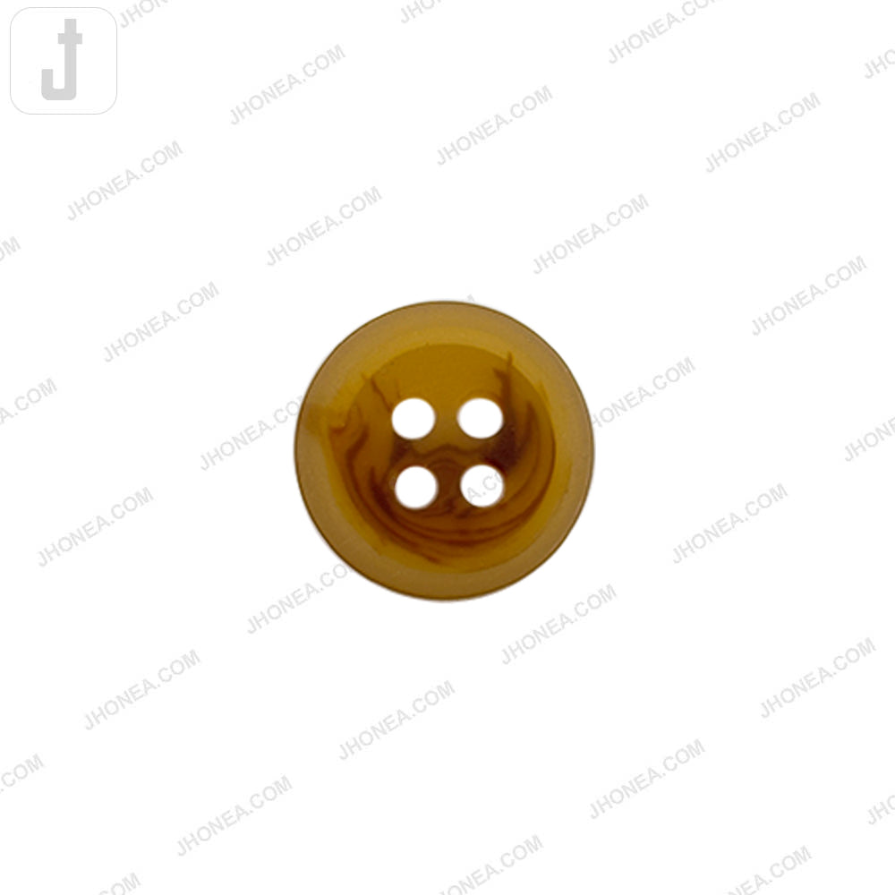 12mm(20L) Round Shape Brown 4-Hole Shirt Button