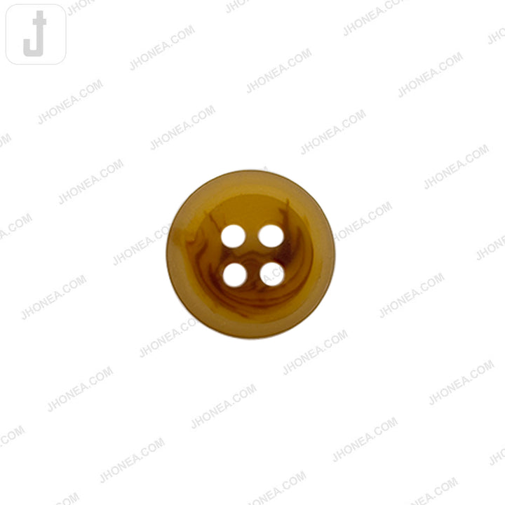 12mm(20L) Round Shape Brown 4-Hole Shirt Button