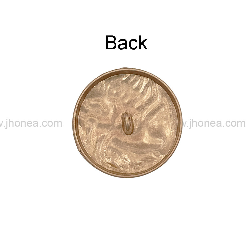 Unique Structure Round Shape Matte Finish Shank Metal Button