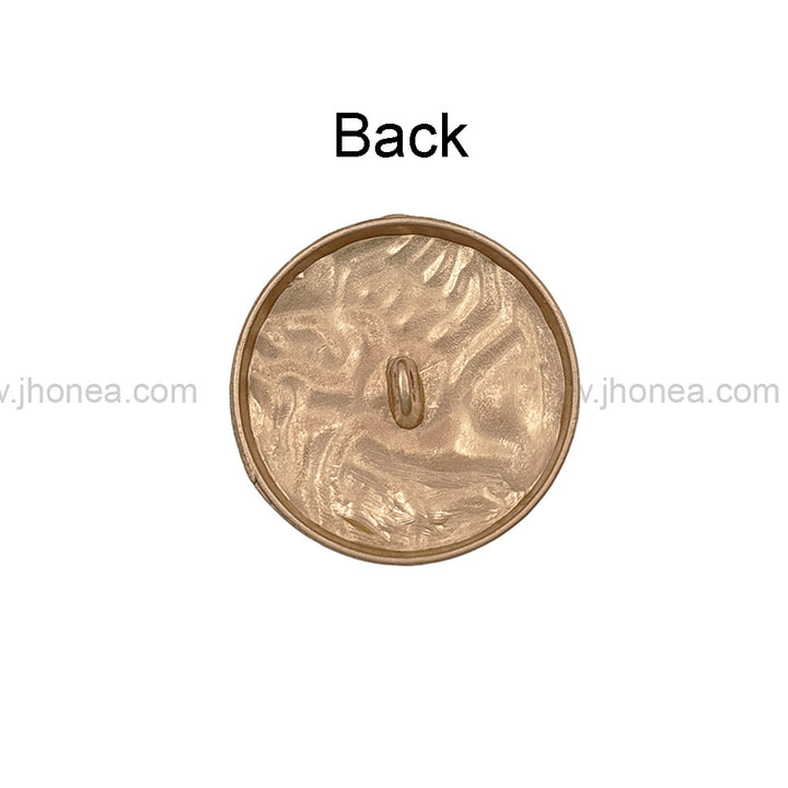 Unique Structure Round Shape Matte Finish Shank Metal Button