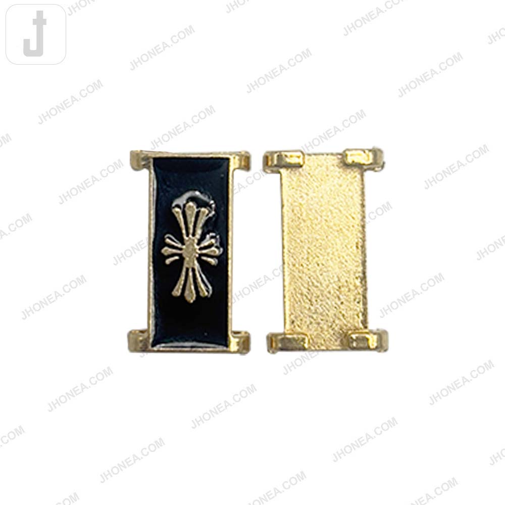 Black Enamel Alloy Decorative Hardware Accent for Bags/Wallets Accessories