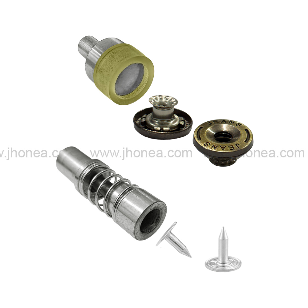 Jeans Button Attaching Die Set for Denim Clothing