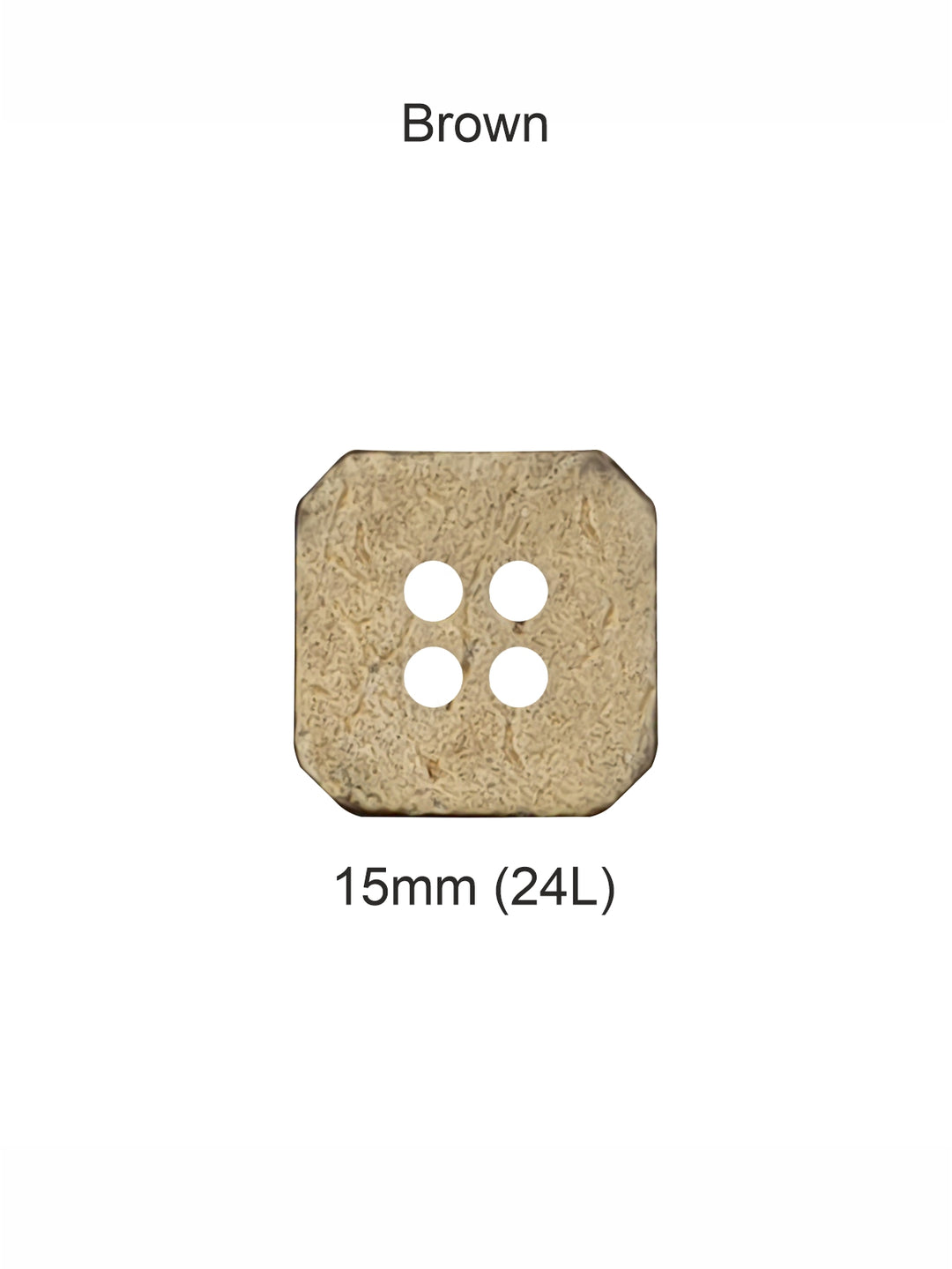 Natural 15mm 4-Hole Coco Wooden Buttons for Coat/Jacket/Dresses