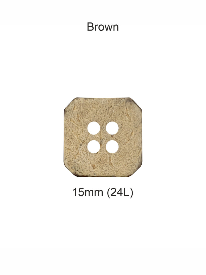 Natural 15mm 4-Hole Coco Wooden Buttons for Coat/Jacket/Dresses