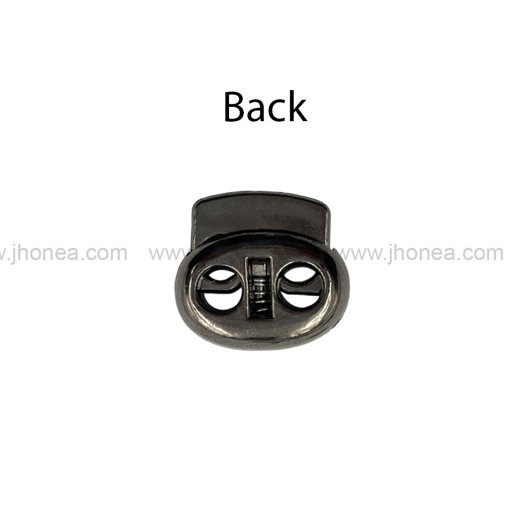 Decorative Gunmetal Plastic Cord Lock Fastener for Drawstrings