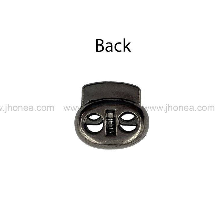 Decorative Gunmetal Plastic Cord Lock Fastener for Drawstrings